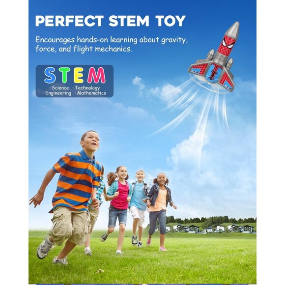 Rocket Launcher for Kids – 2nd Gen Upgraded Design, Electric Auto Launch, 200ft - Picture 2 of 7